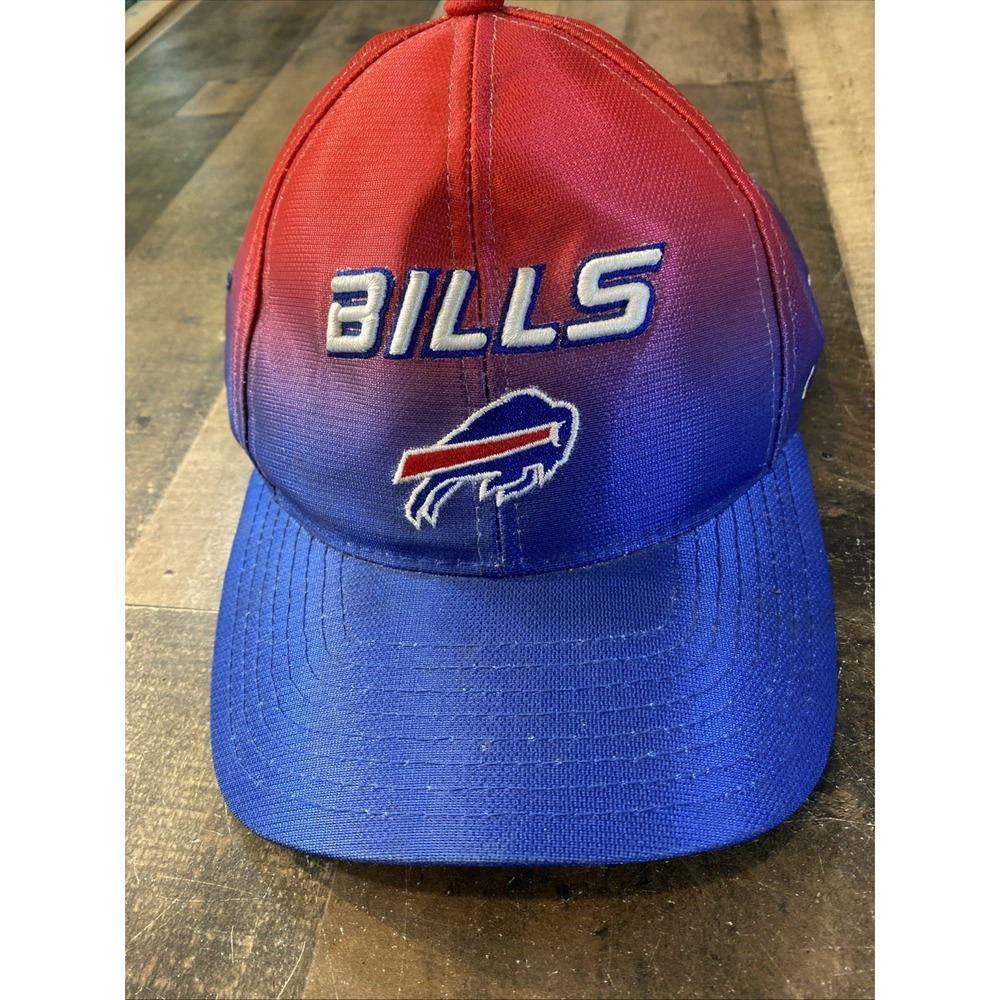 Vintage Buffalo Bills Logo Hat Gradient Cap Puma Red Blue 90s Y2K NFL